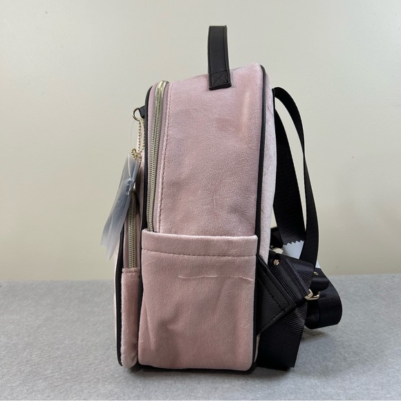 Juicy Couture Dusty Blush Velour Heritage Backpack Brand New W/ Tags - Picture 6 of 8